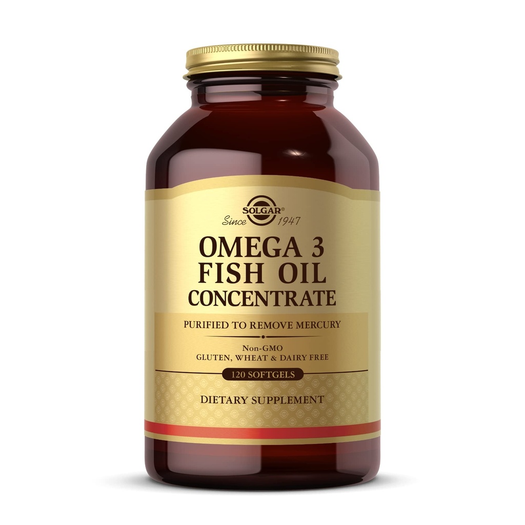 Solgar Omega-3 물고기 기름 농축물 - 120 Softgels - 합동 & 대사 건강을 위한 지원 - 글루텐 자유로운, 비 GMO, 낙농장 자유로운 - 60의 서빙