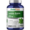 NusaPure 레몬 발름 30:1 추출물, 채식주의자 모자 당 6000mg에 동등한 200 mg - 200 조사 비 GMO, 채식주의자 Bioperine