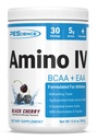 PEScience Amino IV BCAA & EAA 분말, 필수 아미노산, 타우린, Hydration와 근육 회복을 위한 전해질, 남자 & 여자를 위한 설탕 자유로운, 포스트 운동 - 까만 버찌, 30의 서빙
