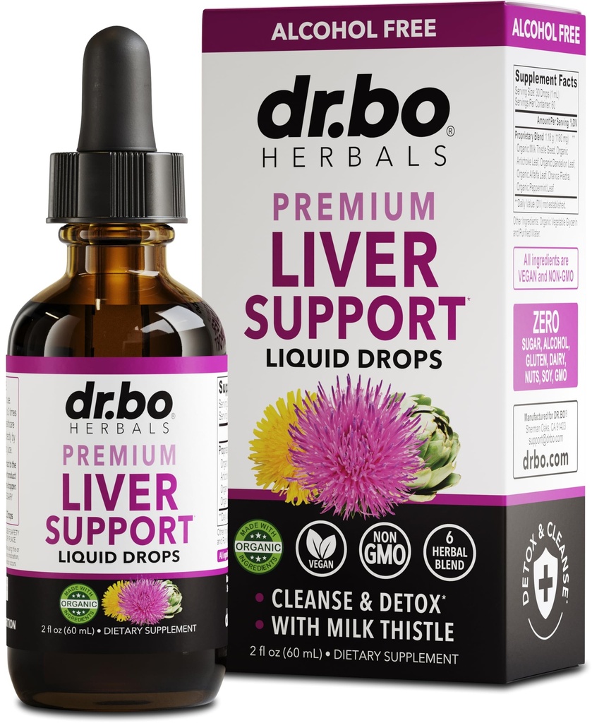 Liver Cleanse Detox & Repair Organic - Natural Liver Support Supplement Liquid Drops, Milk Thistle Dandelion, Chanca Piedra Extract, Artichoke - Gallbladder Health Formula는 액체 드롭 2oz를 보충합니다.