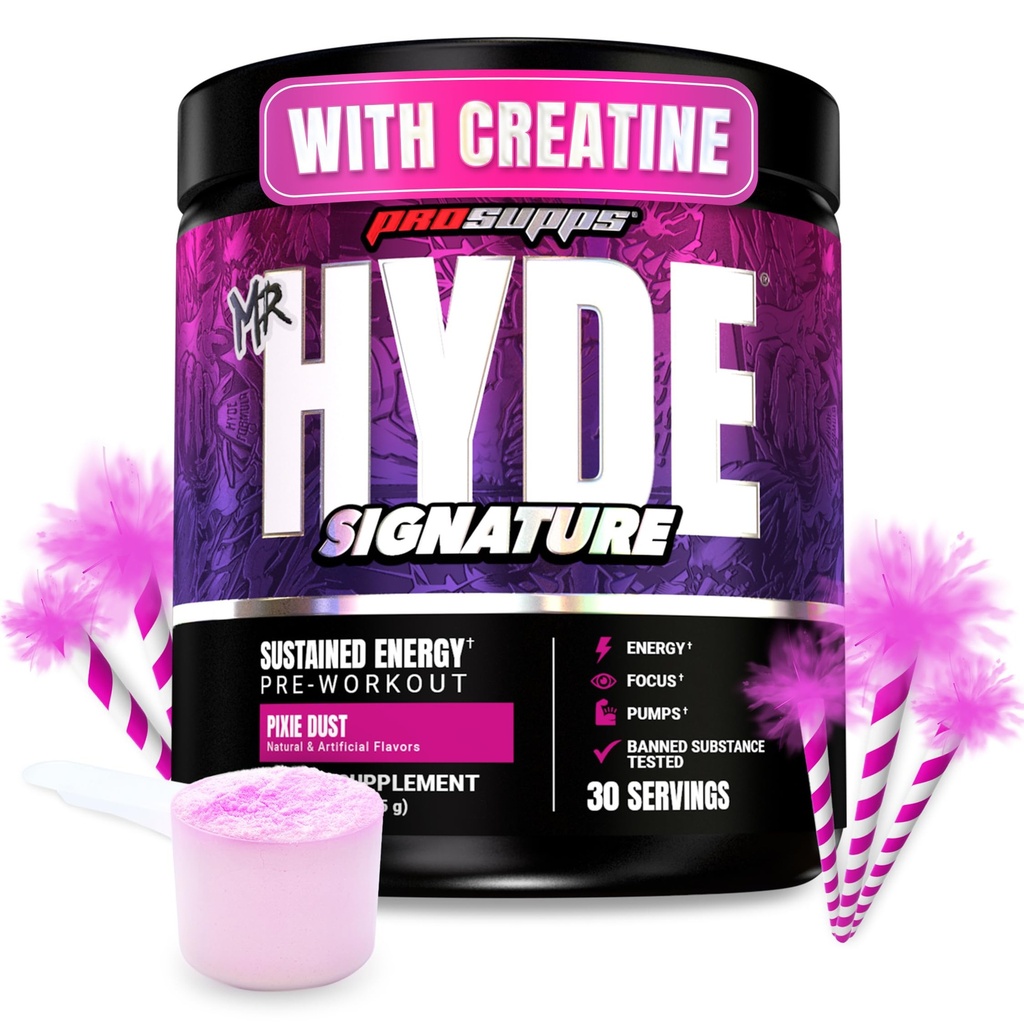 PROSUPPS Mr. Hyde Signature Pre Workout Powder with Creatine, Beta Alanine & Caffeine - Performance, Energy & Endurance - 남성 및 여성용 클렌징 및 체육관 보충제 (Pixie Dust, 30 서빙)