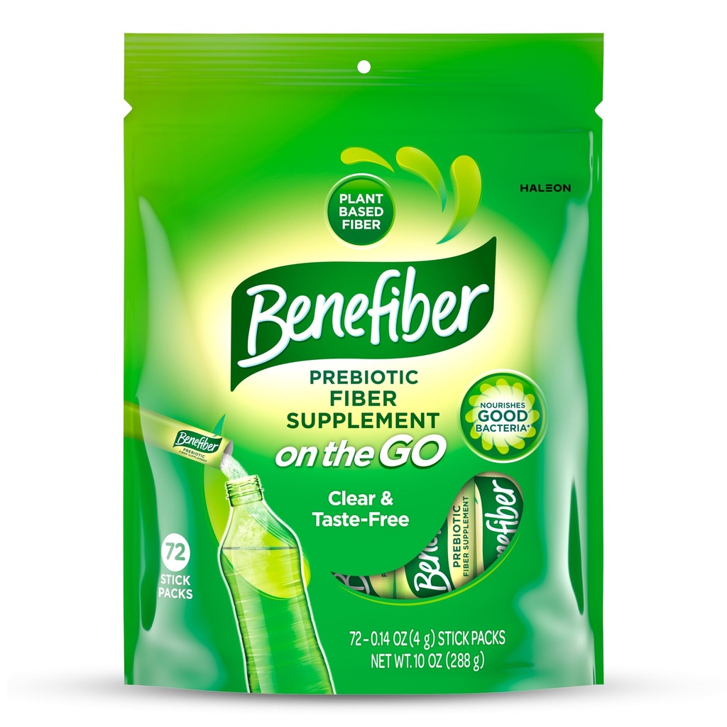 소화 건강을 위한 Go Prebiotic 섬유 보충교재 분말에 Benefiber, 매일 섬유, Unflavored - 72의 지팡이