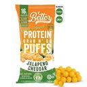 좋은 사보리 Keto Jalapeno Cheddar Protein Puffs보다 더 나은 | 글루텐 - 무료 -16g Protein, 낮은 설탕, 낮은 칼로리, 당뇨병 친화적 인 스낵 | 낮은 캐비티, 건강한 아이 스낵 | 인공 풍미 (12 팩) 없음