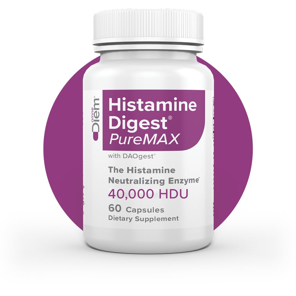 Omne Diem Histamine Digest PureMAX 와 DAO 60 캡슐 2 팩