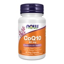 지금 음식 보충교재, CoQ10 60 mg의 약제 급료, 발효작용, 60 Veg 캡슐에 의해 생성된 CoQ10의 모든 이동 모양