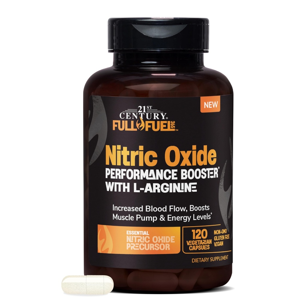 21세기 전체 연료 365 Nitric 산화물 성능 부스터 L-Arginine