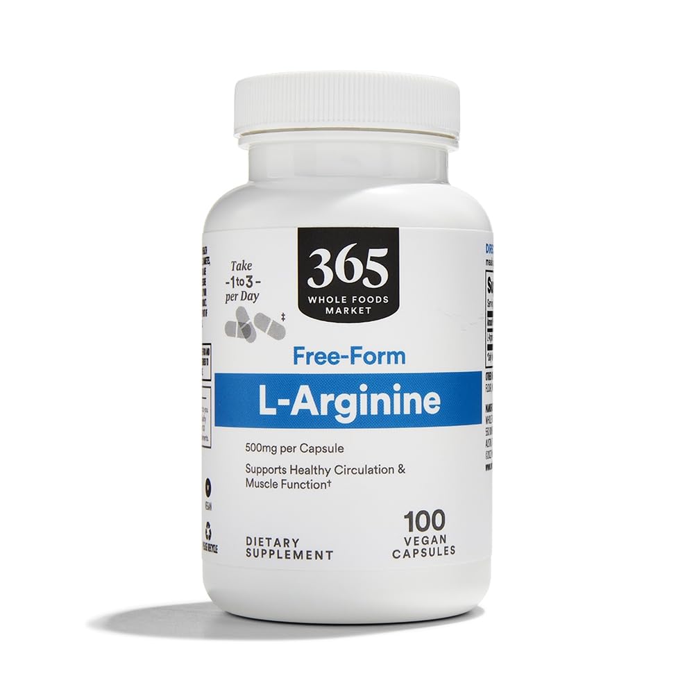 전체 식품 시장의 365, L 아르기닌 500Mg 100 Veggie Caps