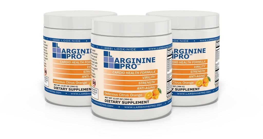 L-ARGININE PRO | 5,500mg L-Arginine Plus L-Citrulline 1,100mg 오렌지 파우더 음료 믹스 보충