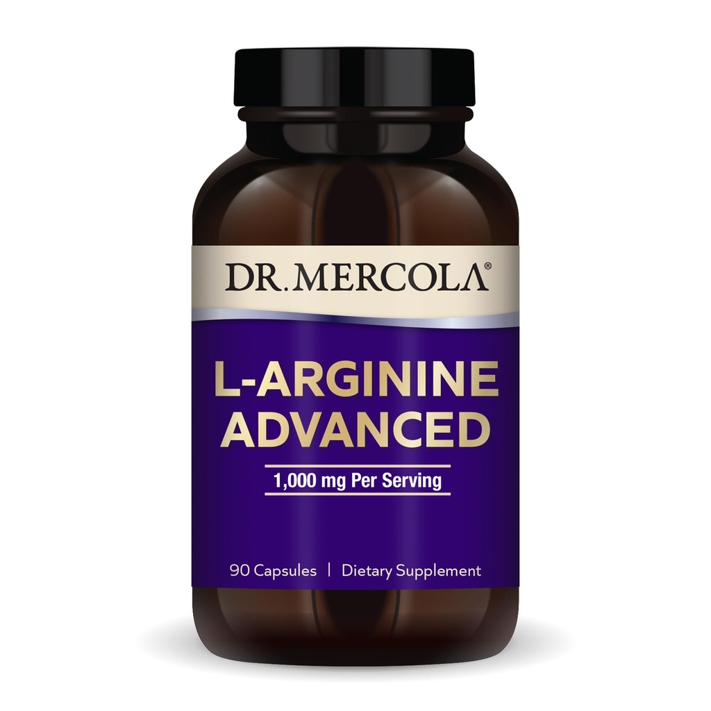 박사. Mercola L-Arginine 고급, 30 서빙 (90 캡슐), 1,000 서빙 당 mg, 다이어트 보충, 지원 에너지 생산, 비 GMO