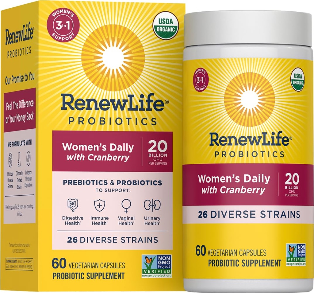 삶의 여성 매일 Probiotic + Prebiotics, 60 CT