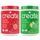 Creatine Monohydrate Gummies - Sour Power Duo - Sour Apple & Sour Cherry - 여성 및 남성, NSF 인증, 3rd Party Tested, Anti-Melting Formula, 180 Count (2-Pack)에 대한 Creatine Gummies