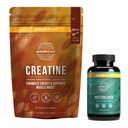 Primal Creatine Powder + Primal Multi Collagen 캡슐 번들 | 2-Pack | 지원 힘, 회복, 관절 및 피부 건강 | 30 인분 각