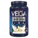 Vega Protein + Creatine - 30g 식물 기반 단백질, 바닐라, 20 서빙, 3g Creatine, 5g BCAAs, Vegan, Keto, Gluten Free, Dairy Free, 근육 성장 및 수리, 음료 혼합, 33.9oz