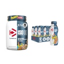 Dymatize 성능 Protein Shake, Fruity Pebbles (12 팩) + ISO100 Whey Protein Powder Isolate, Fruity Pebbles (20 서빙)의 번들