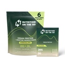 크레아틴과 함께 Go Vegan Protein Powder Packets에 영양 - 20g 식물 단백질 + 5g Creatine - 단일 - Serve 여행 단백질 분말 - All-Natural, 글루텐 - 무료 - 초콜릿 - (6-Pack)
