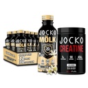 Jocko Mölk Grass Fed Protein Shakes - 음료 포장 (12) 바닐라 + Jocko Creatine