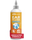 Paw Science Dog Ear Cleaner - 고양이 및 개 귀 감염 치료 - Medicated Pet Ear Wash, Flush 및 개 및 고양이를위한 청소 솔루션 - Itchy Yeast Relief에 대한 Remedy