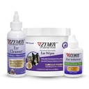 Zymox Enzymatic Ear Wipes, Ear Cleanser, & Dogs 및 Cats 용 Hydrocortisone없이 귀 솔루션 - 제품 번들 - 더러운 왁스, Smelly Ears 및 Soothe Ear Infections에 대한