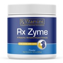 Rx 비타민 Rx Zyme 파우더 - 개 및 고양이를위한 소화 효소 - 개, 고양이 변비 완화, 안티 - 출혈 방지 - 고양이 소화 지원 및 개 Gut 건강 - 120g