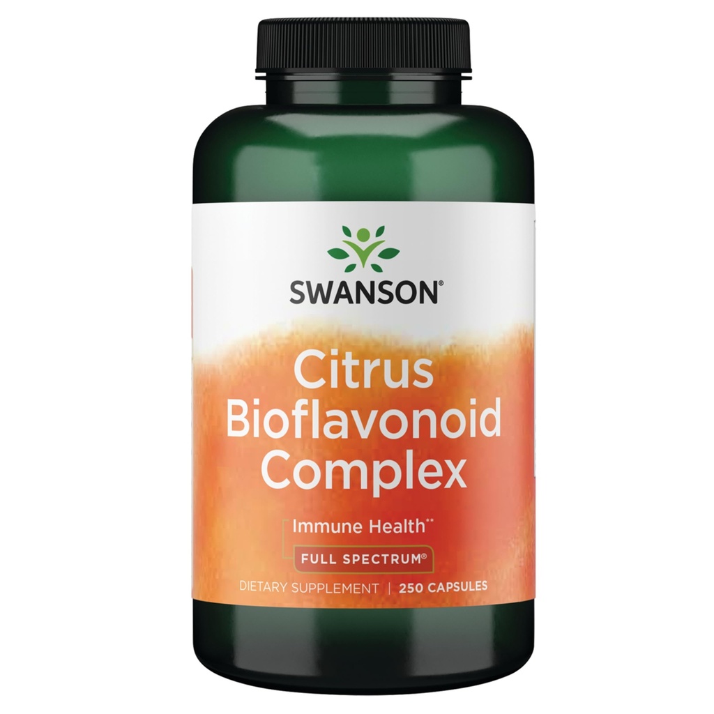 Swanson Full Spectrum Citrus Bioflavonoid Complex - Aids Vitamin C 흡수 및 Immune Health 홍보 - 50 % Bitter Orange Bioflavonoids에 표준화 - (250 캡슐) 1 팩