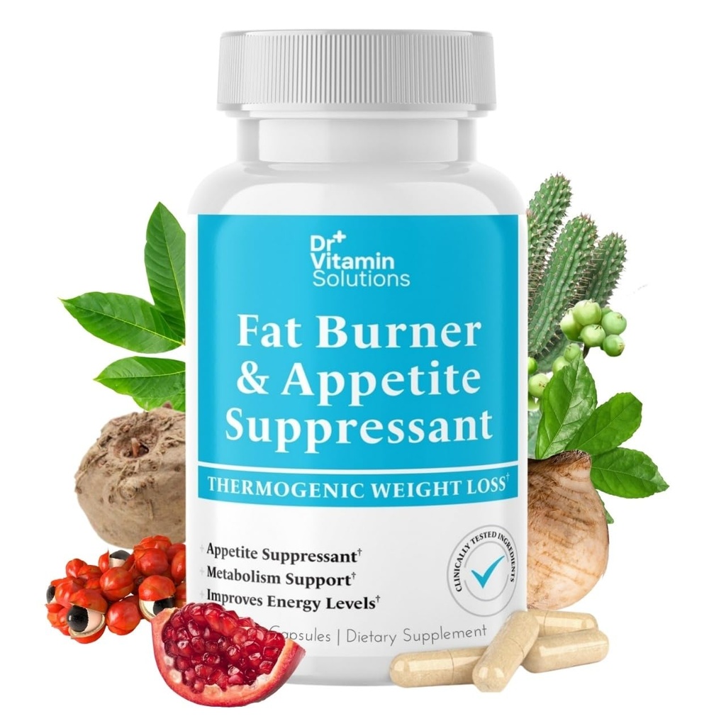 여성 및 남성을위한 지방 버너 - 체중 감량을위한 Appetite 억제제 - 알약 w / Metabolism Booster Thermogenic 체중 감량 보충 - 크롬, 카페 및 녹차 - 30 캡슐