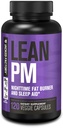 Jacked Factory Lean PM Night Time Fat Burner, 수면 보조 보충교재, & 남자와 여자를 위한 Appetite 억제 - 120 자극제 자유로운 Veggie 체중 감소 다이어트 알약