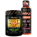 ALPHA LION Stubborn 뚱뚱한 손실 더미 – Superhuman 화상 전 운동 + Burn2O 액체 L Carnitine 2000mg (ShredBerry) - 2-in-1 남성 & 여성을 위한 Thermogenic 뚱뚱한 불타는 더미