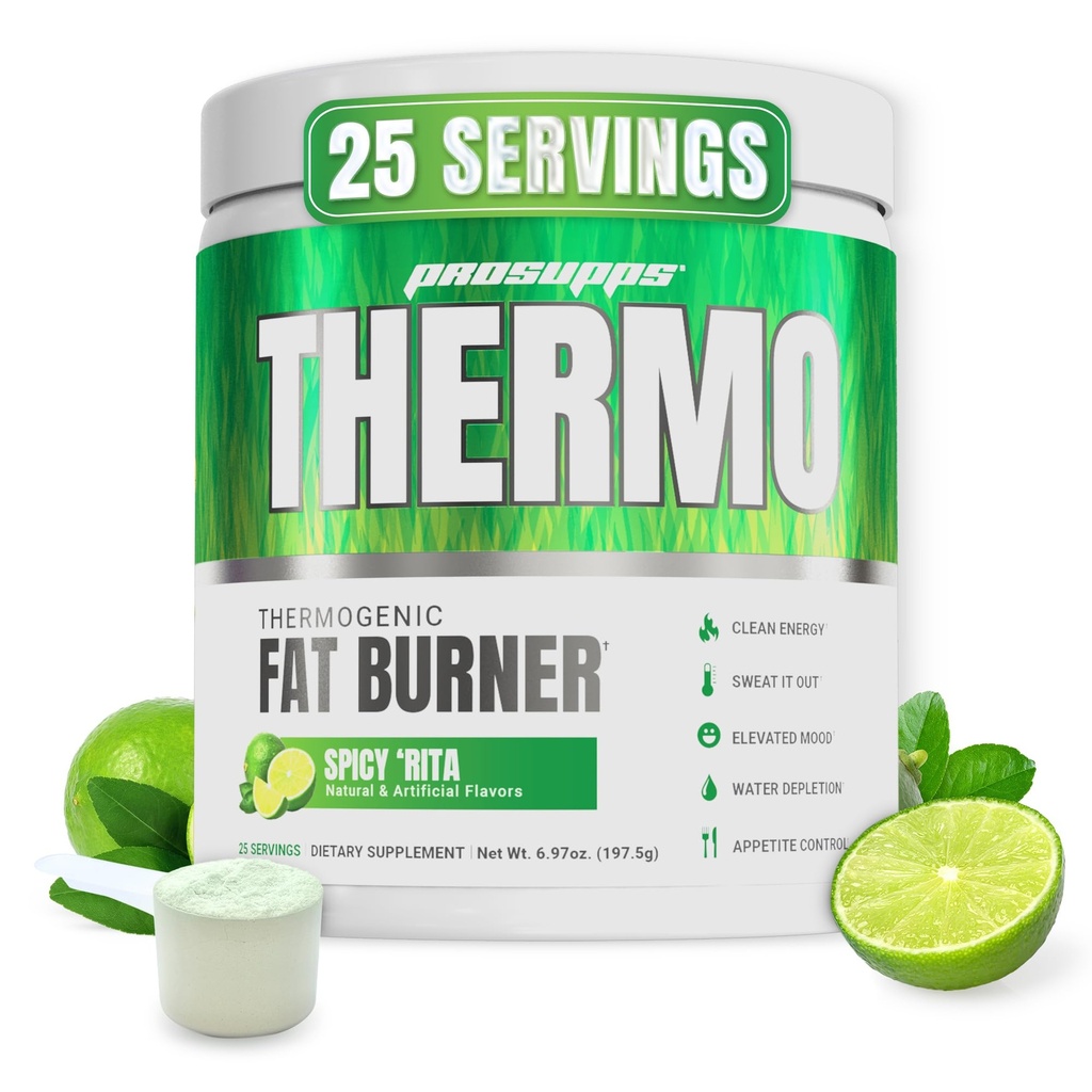 ProSupps Thermogenic 뚱뚱한 가열기 분말, Spicy Rita - 체중 감소 & Metabolism 승압기 여성 & 남자를 위한 전 운동 보충교재 - Appetite 통제 & 부스트 에너지를 지원하십시오 - 글루텐 자유로운 - 25의 서빙