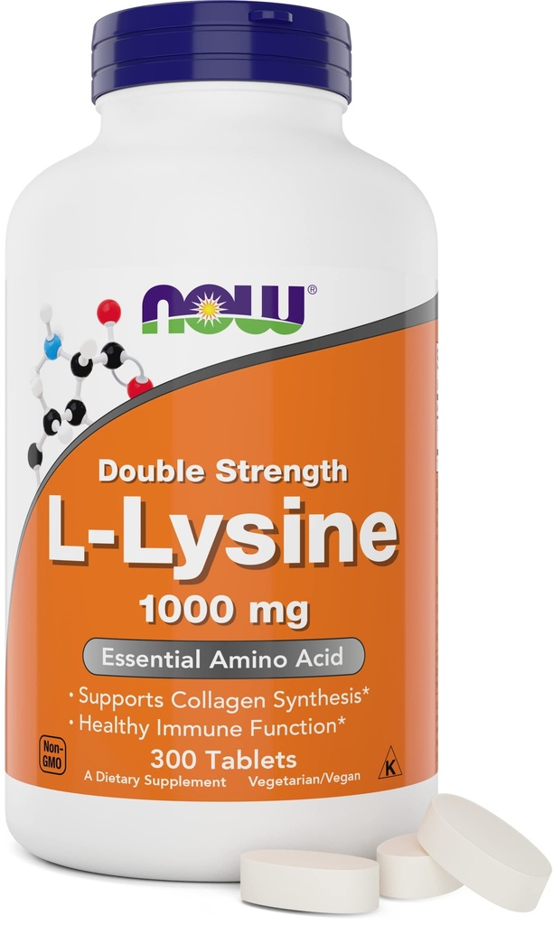 지금 음식 L 리진 1000mg - 두 배 힘 - 300의 정제 - 비 GMO 아미노산 보충교재 (리진 염산염) - 1000 mg 탭 - Vegan/Vegetarian