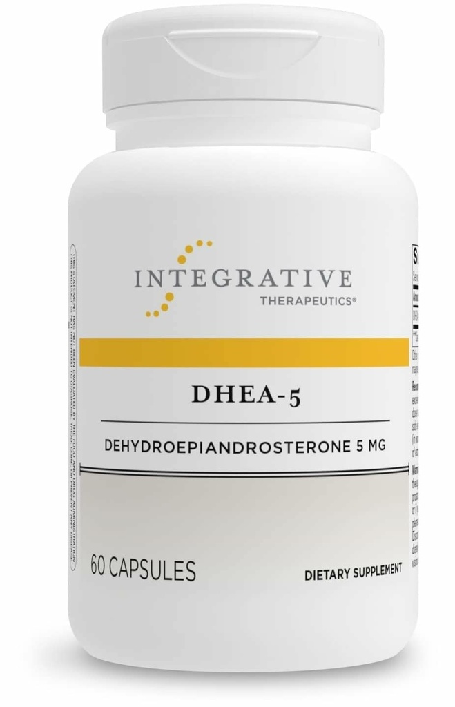 통합 치료 DHEA-5 - 건강한 노화를 위한 매일 건강 보충교재* - Endocrine 보충교재* - 채식주의자, 낙농 자유로운 & 글루텐 자유로운 - 60의 캡슐 (60의 서빙)