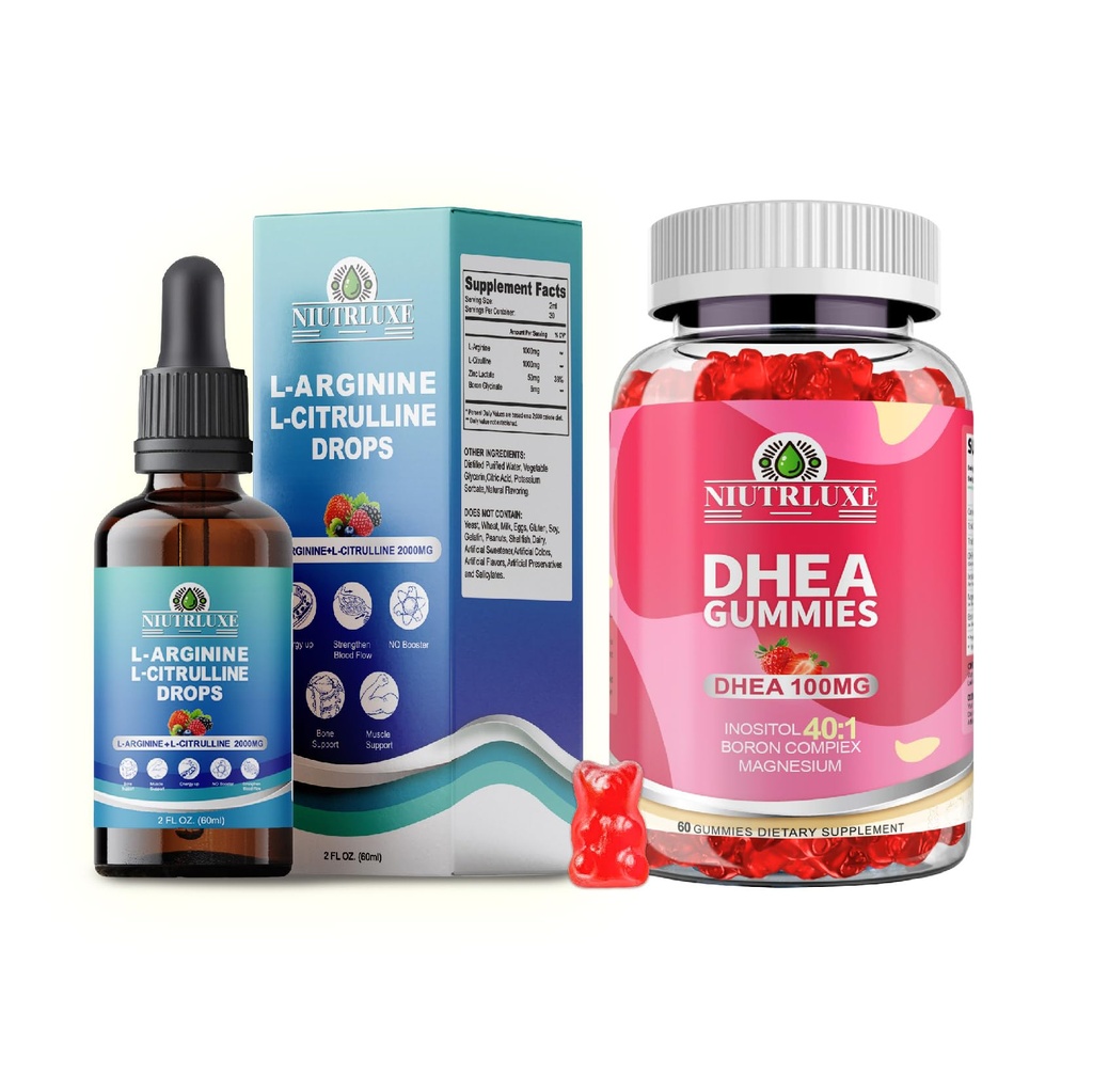 L-Arginine 드롭 및 DHEA 구미