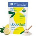 GoodONYA 유기 Hydration 전해질 음료 혼합, 증명된 유기 Hydration 분말, 비 GMO, Biochecked Glyphosate는, 낮은 설탕, 레몬 맛, 인공 풍미 없음, 20의 서빙을 해방합니다