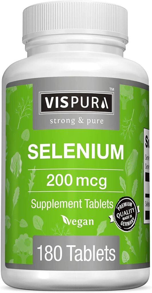 Selenium 200 mcg 보충교재, Immune 체계, Thyroid, 전립선 및 심장 건강*, 유기, 자연적인 & 글루텐 자유로운 추적 무기물 첨가물 없이