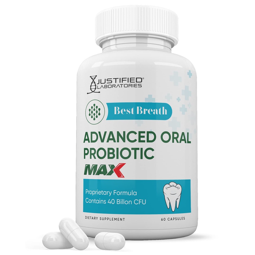 Justified Laboratories 제일 숨 최대 40억 CFU Probiotic 구두 지원 60의 캡슐