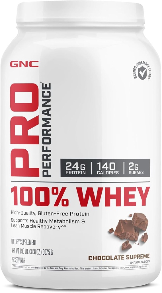 GNC 프로 성능 100% Whey - 초콜렛 대 (25 서빙)