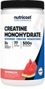 Nutricost Creatine Monohydrate 분말 (수박, 500 그램) - Micronized Creatine 보충 - Vegan, Non-GMO, 글루텐 무료
