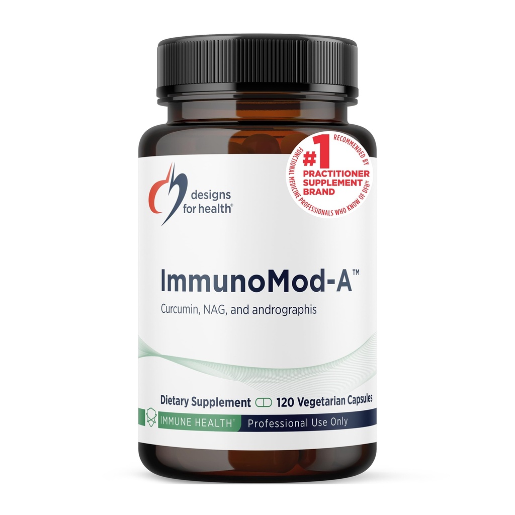 건강 ImmunoMod-A를 위한 디자인 - 면역 지원 보충교재 - Curcumin C3 Turmeric Complex, NAG, Andrographis + N-Acetyl-D-Glucosamine - 비 GMO, Vegan + 글루텐 자유로운 (120의 캡슐)
