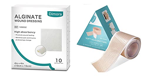 Dimora 칼슘 Alginate 부상 드레싱 & 쉬운 눈물 디자인을 가진 연약한 방수 실리콘 테이프