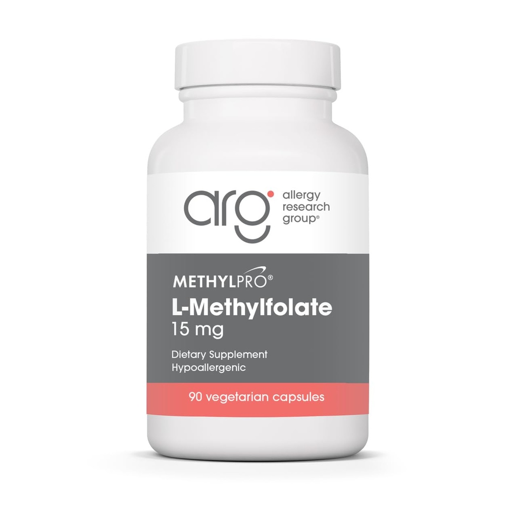 MethylPro L-Methylfolate 15 mg - 뇌 건강 및 신경 전달자 지원을위한 생체 이용 가능한 Folate 보충 - 채식 및 Hypoallergenic - 90 서빙 - 90 개