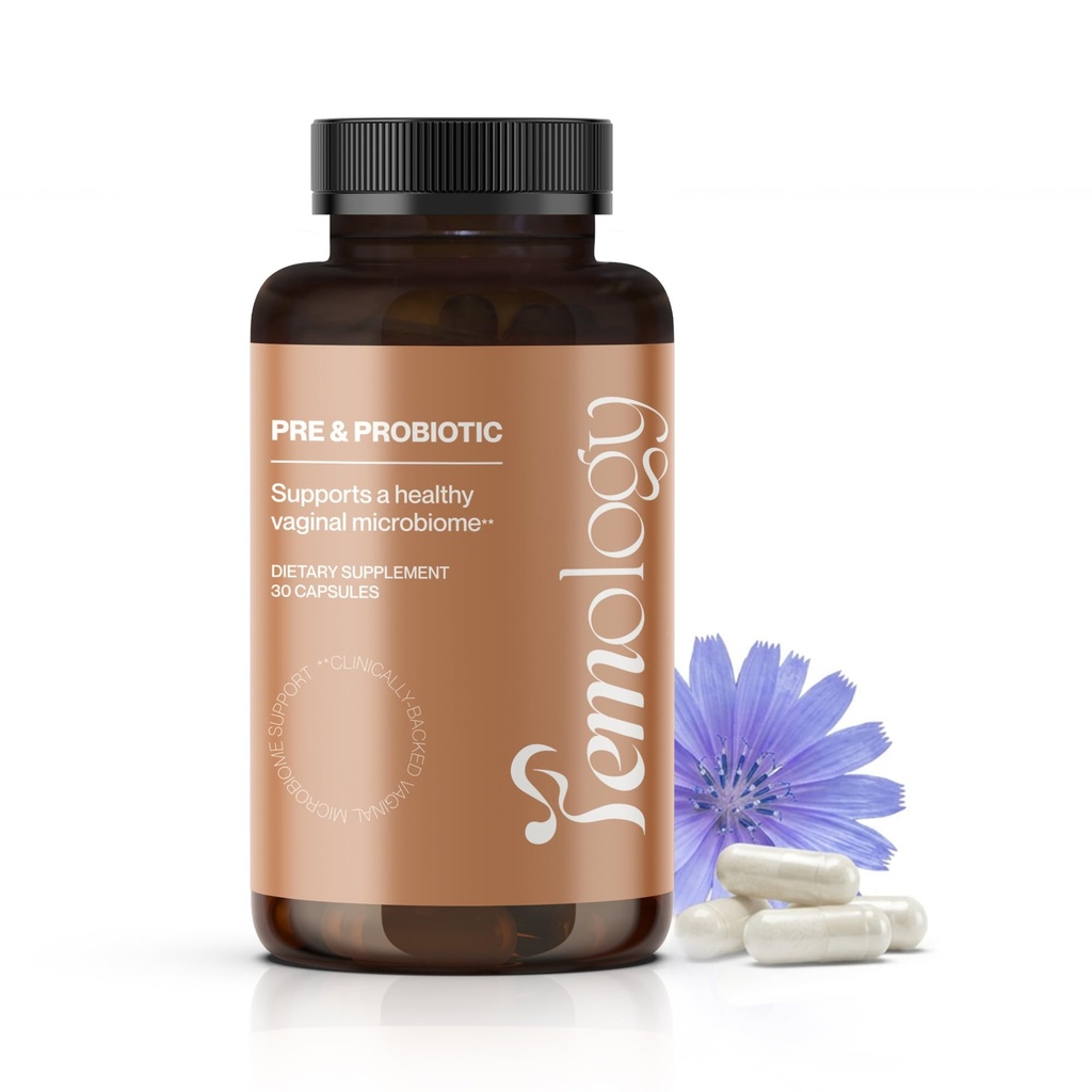 Pre & Probiotic – 품질 PH 밸런스 지원을위한 Probiotic 보충 23B CFU & Inulin Prebiotic for Intimate Wellness, Seven Lactobacillus Strains, 30 캡슐