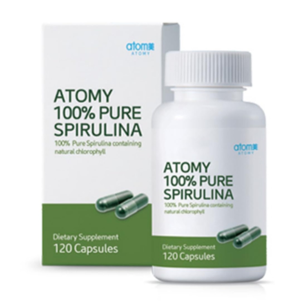 Spirulina 1.69oz (48g), 120capsules, 순수한 100%