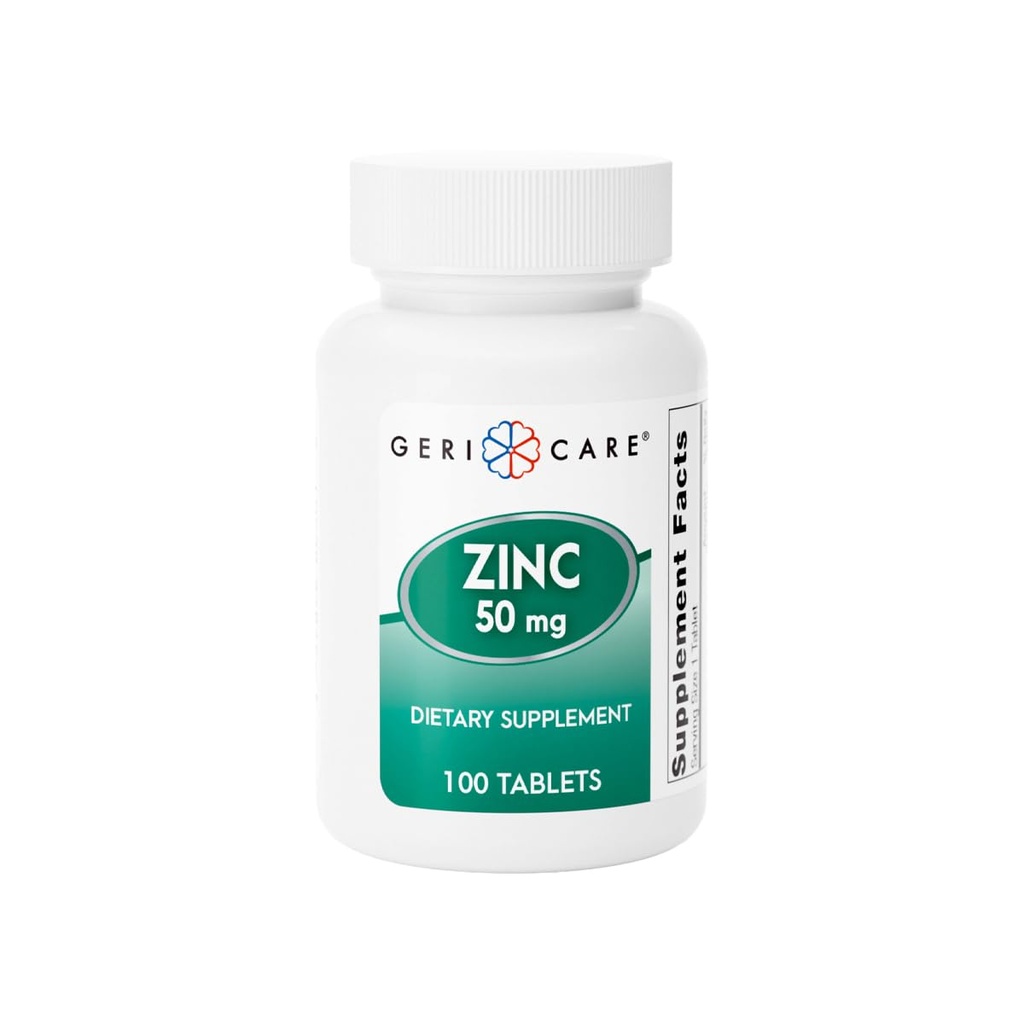 아연 황산염 50 mg 정유, 지원 면역 기능, 산화 방지제 활동 & 영양성 대사, 100개의 정제