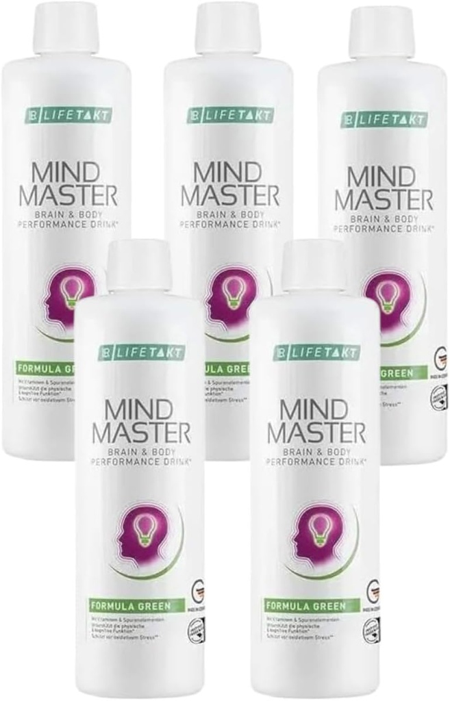 LR Health&Beauty Lifetakt Mind Master 공식 녹색 매일 자연적인 처리 여자 남자 세트의 5-500 ml./16.9 fl.oz.