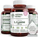 자연적인 Nutra L Lysine HCl는, 뼈 건강 및 성장, 지원 피부 건강을 승진시킵니다, 비타민 C 흡수를 개량하고, 교원질을 건축하는 도움, 칼슘 흡수, 비 GMO, 채식주의자, 500 mg, 50의 캡슐을 개량합니다.
