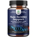Pre Conception Male Fertility Supplement - CoQ10, Maca Root, Methyl Folate & D-Aspartic Acid가있는 정액 볼륨 부스터 - 정액 Motility 용 생리 보충 - 90 일 동안의 개념