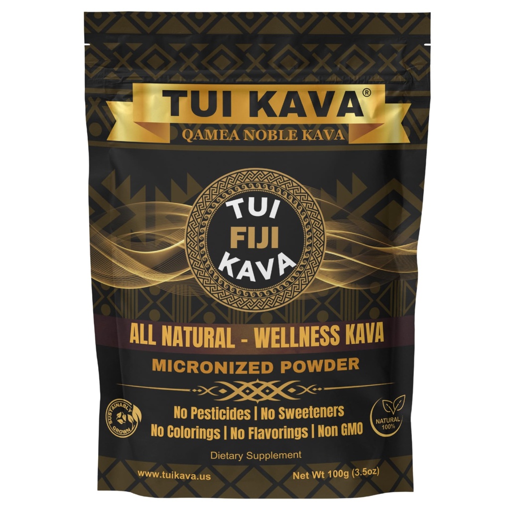 MICRONIZED Noble Kava Root Powder – 100g (3.5oz) 평가판 크기 | 헤드 및 유포닉 | 자연 계류, 수면 및 스트레스 지원 | 초점 및 휴식을위한 프리미엄 피지칸 카바 | NO STRAINING