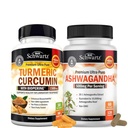 여분 힘 Ashwagandha 캡슐 (2 달 공급) 까만 고추 추출물 1500mg Complex (Trial 크기)를 가진 Turmeric Curcumin 플러스