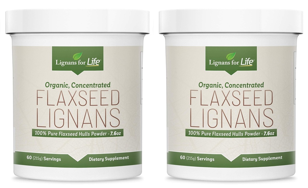 생활을위한 Lignans - 자연 대량 지상 Flaxseed 분말 - 오메가 3 & 6 지방산 채우고 높은 섬유 산화 방지제 - 건강한 심장 & 머리, 건강한 면역 체계 - 60 탭 당 80mg, 2 팩
