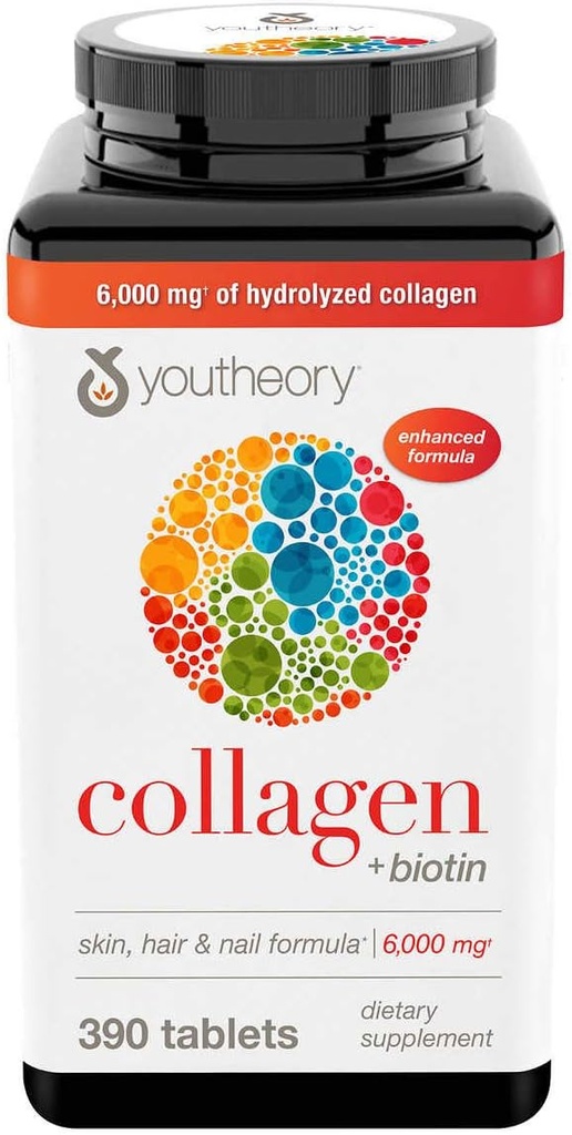 Youtheory Collagen Plus Biotin, 390 정제 (5 팩)