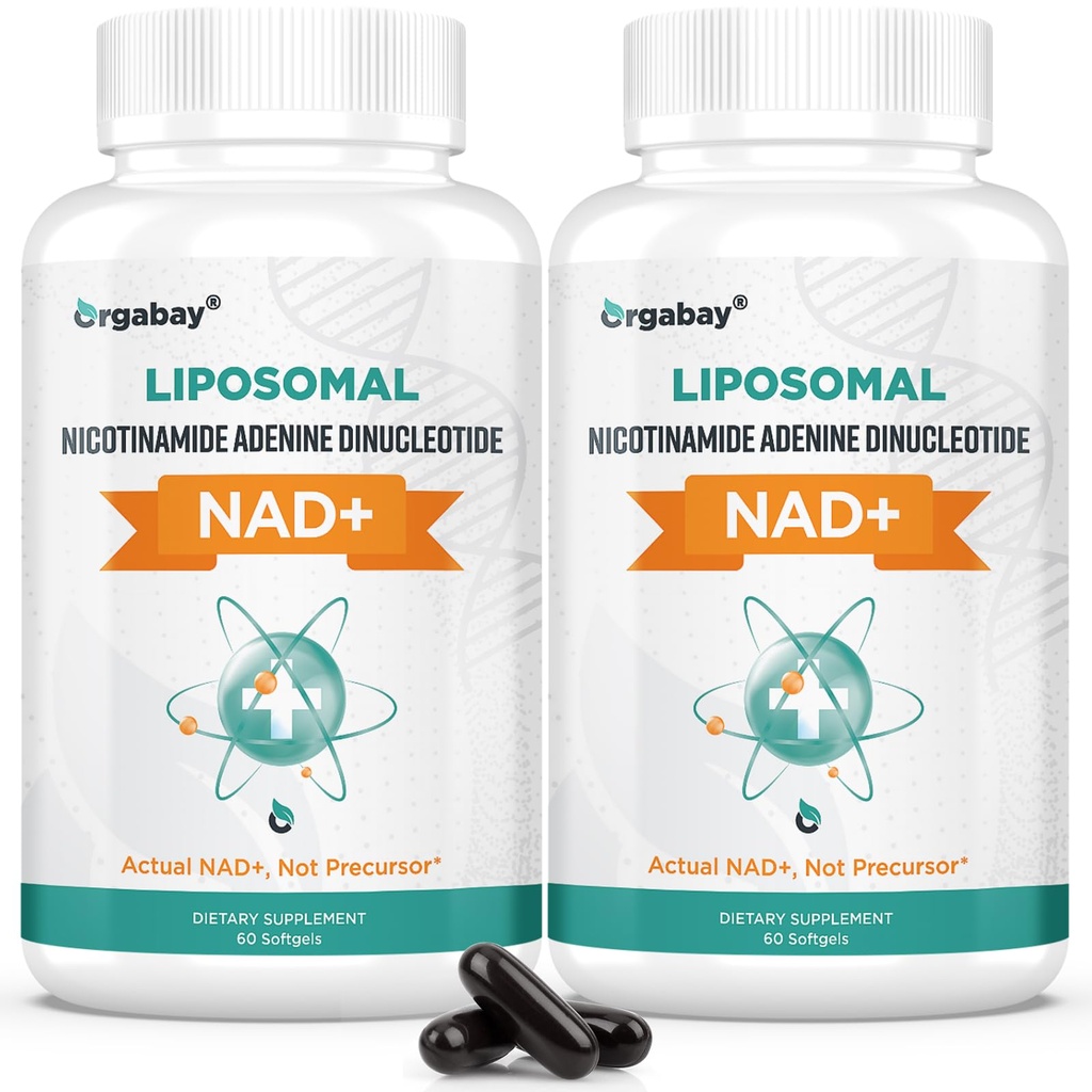 Orgabay Liposomal NAD + 보충 500 mg, 높은 흡수, TMG 250 mg, Nicotinamide Riboside, 지원 세포 에너지, 건강한 노후화 인후화 인후화 인후화 인후화 인후화 인후화 인후화 인후화 인후화 인후화 인후화 인후화 인후화 인후화 인후화 인후화 인후화 인민 공화국